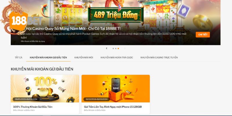 Điều kiện để nhận khuyến mãi nạp tiền 188BET là gì?